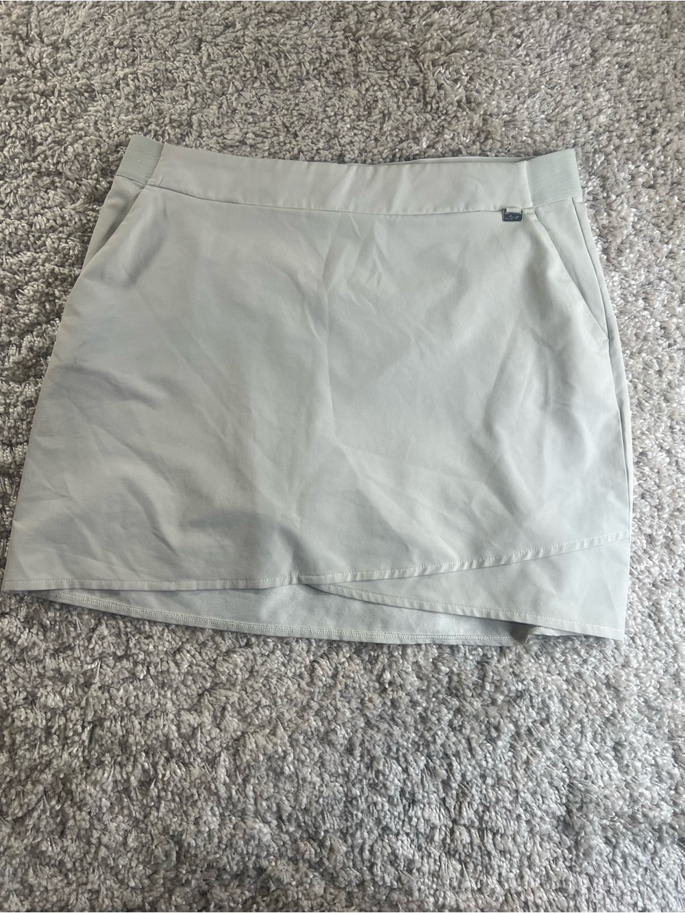 Greg Norman Collection Light Gray Athletic Skort